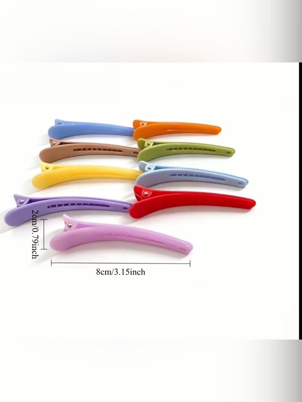 36 Colorful Kids Hair Clips Set - Assorted Bright Colors - Picture 3 of 4